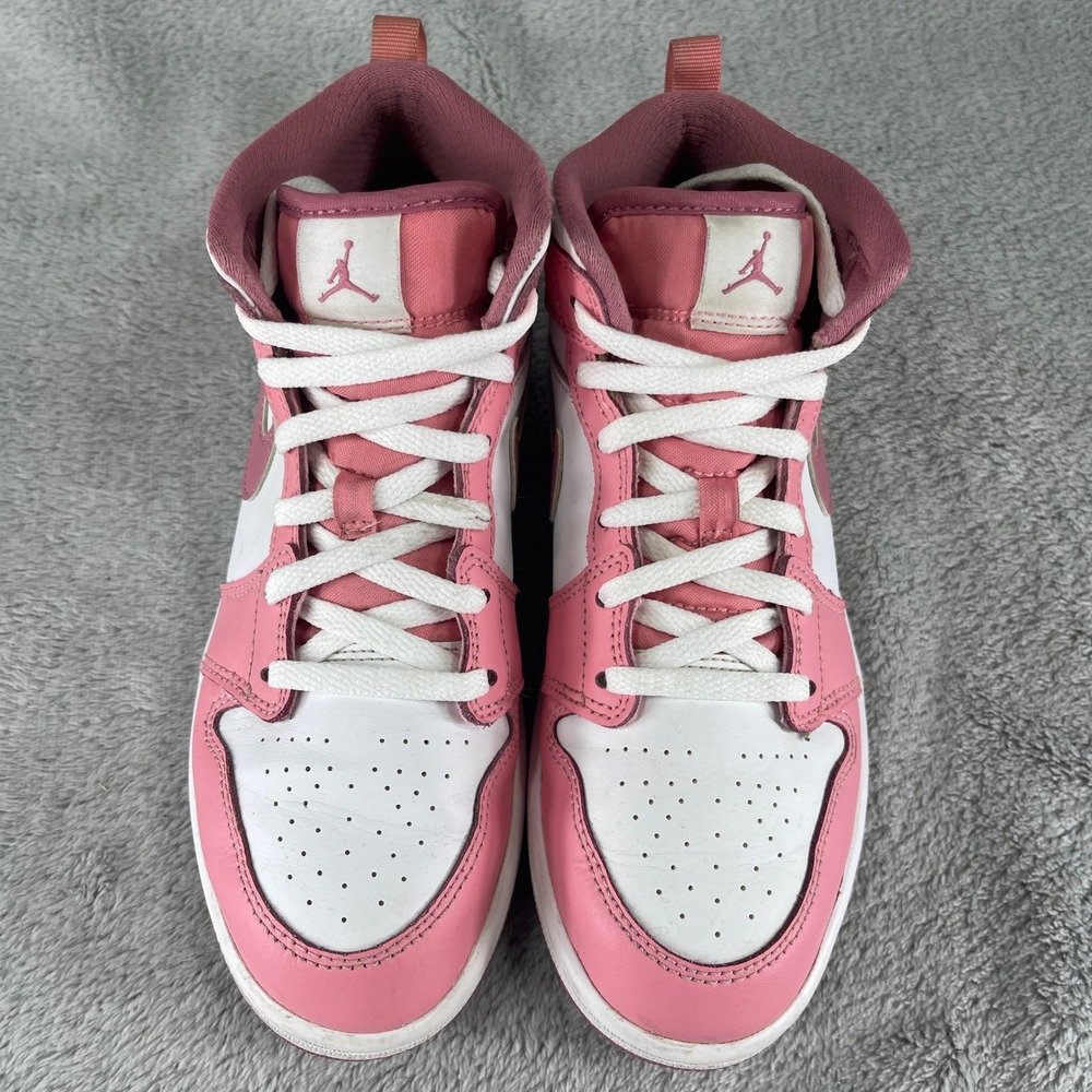 Nike Air Jordan 1 Shoes Kids 3Y Mid Valentines Day Sneakers DQ8424-616 - Picture 6 of 10